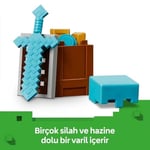 LEGO Minecraft Serseri Köylü Çöl Devriyesi 21267 – 7 Yaş ve Üzeri Kız ve Erkek Çocuklar için Pillager, Vindicatör ve Kaktüs Şövalyesi İçeren Oyuncak Yapım Seti, Rol Yapma Oyunu Doğum Günü Hediyesi