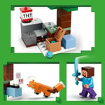 LEGO Minecraft Steve’in Tayga Macerası 21583 | 6 Yaş ve Üzeri Çocuklar için Steve Minifigürü ile Creeper İçeren Yaratıcı Oyuncak Yapım Seti, Hediye Fikri (79 Parça)