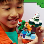LEGO Minecraft Steve’in Tayga Macerası 21583 | 6 Yaş ve Üzeri Çocuklar için Steve Minifigürü ile Creeper İçeren Yaratıcı Oyuncak Yapım Seti, Hediye Fikri (79 Parça)