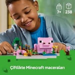 LEGO Minecraft Yavru Domuz Evi 21268 – 7 Yaş ve Üzeri Çocuklar için Kahraman Figürü, Yaratıklar ve Orman Biyomu İçeren Çiftlik Hayvanı Yapım Seti, Erkek ve Kız Çocukları için Hediye Fikri (238 Parça)