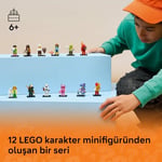 LEGO Minifigures Seri 29 71052-6 Yaş ve Üzeri Kız ve Erkek Çocuklar için Aksesuarlarıyla Birlikte Gelen 12 Karakterden 1'ini İçeren Yaratıcı Oyuncak Yapım Seti, Sürpriz Hediye Fikri (8 Parça)