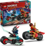 LEGO NINJAGO Kai’nin Motosiklet Hız Yarışı 71838-6 Yaş Üzeri Kız ve Erkek Çocuklar için Kai'nin Yarış Motosikleti ile İfrit Motosikleti ve 2 Minifigür İçeren Yaratıcı Oyuncak Yapım Seti (79 Parça)