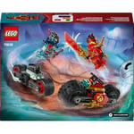 LEGO NINJAGO Kai’nin Motosiklet Hız Yarışı 71838-6 Yaş Üzeri Kız ve Erkek Çocuklar için Kai'nin Yarış Motosikleti ile İfrit Motosikleti ve 2 Minifigür İçeren Yaratıcı Oyuncak Yapım Seti (79 Parça)