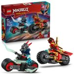 LEGO NINJAGO Kai’nin Motosiklet Hız Yarışı 71838-6 Yaş Üzeri Kız ve Erkek Çocuklar için Kai'nin Yarış Motosikleti ile İfrit Motosikleti ve 2 Minifigür İçeren Yaratıcı Oyuncak Yapım Seti (79 Parça)