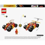 LEGO NINJAGO Kai’nin Ninja Yarış Arabası EVO 71780 – 6 Yaş ve Üzeri Kız ve Erkek Çocuklar için Yılbaşı Hediyesi Fikri, Oyuncak Araba ve Kai Minifigürü İçeren Yaratıcı Oyuncak Yapım Seti (94 Parça)