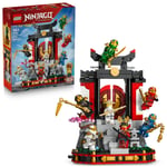 LEGO NINJAGO Ninja Karakteri Sergileme Modeli 15. Yıl Dönümü 71866 | 14 Yaş ve Üzeri Çocuklar için 8 Minifigür İçeren Dekoratif Sergileme Oyuncak Yapım Seti, Yaratıcı Hediye Fikri (447 Parça)