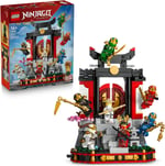 LEGO NINJAGO Ninja Karakteri Sergileme Modeli 15. Yıl Dönümü 71866 | 14 Yaş ve Üzeri Çocuklar için 8 Minifigür İçeren Dekoratif Sergileme Oyuncak Yapım Seti, Yaratıcı Hediye Fikri (447 Parça)