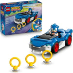 LEGO Sonic the Hedgehog Sonic: Şimşek Araba 77117 | 7 Yaş ve Üzeri Çocuklar için Yaramaz Yüz Baskılı Sonic Minifigürü İçeren Oyuncak Yapım Seti, Hediye Fikri (126 Parça)