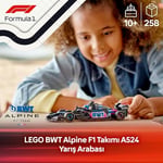 LEGO Speed Champions BWT Alpine F1 Team A524 77248 | 10 Yaş ve Üzeri Çocuklar için Sürücü Minifigürü İçeren Oyuncak Yapım Seti, Hediye Fikri (258 Parça)