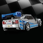LEGO Speed Champions Daha Hızlı Daha Öfkeli Nissan Skyline GT-R (R34) 76917-9 Yaş ve Üzeri Çocuklar için Yarış Arabası Modeli İçeren Koleksiyonluk ve Sergilenebilir Model Yapım Seti (319 Parça)