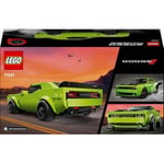 LEGO Speed Champions Dodge Challenger SRT Hellcat 77237 – 9 Yaş ve Üzeri Yarış Arabası Tutkunu Çocuklar için Koleksiyonluk Spor Araba Modeli, Yaratıcı Oyuncak Yapım Seti Hediye Fikri (390 Parça)