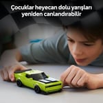 LEGO Speed Champions Dodge Challenger SRT Hellcat 77237 – 9 Yaş ve Üzeri Yarış Arabası Tutkunu Çocuklar için Koleksiyonluk Spor Araba Modeli, Yaratıcı Oyuncak Yapım Seti Hediye Fikri (390 Parça)