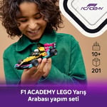 LEGO Speed Champions F1 ACADEMY LEGO Yarış Arabası 77258 | 10 Yaş ve Üzeri Çocuklar için Kıyafetli ve Kasklı Minifigür İçeren Oyuncak Yapım Seti, Hediye Fikri (201 Parça)