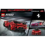 LEGO Speed Champions Ferrari SF90 XX Stradale Spor Araba 77254-9 Yaş ve Üzeri Çocuklar için Minifigür İçeren Ferrari Kıyafetli Minifigür İçeren Yaratıcı Oyuncak Yapım Seti, Hediye Fikri (339 Parça)
