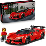 LEGO Speed Champions Ferrari SF90 XX Stradale Spor Araba 77254-9 Yaş ve Üzeri Çocuklar için Minifigür İçeren Ferrari Kıyafetli Minifigür İçeren Yaratıcı Oyuncak Yapım Seti, Hediye Fikri (339 Parça)