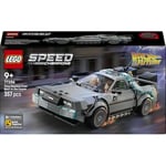 LEGO Speed Champions Geleceğe Dönüş’ten Zaman Makinesi 77256-9 Yaş ve Üzeri Çocuklar için Doktor Brown ve Marty McFly Minifigürleri İçeren Yaratıcı Oyuncak Yapım Seti, Hediye Fikri (357 Parça)