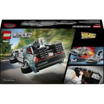 LEGO Speed Champions Geleceğe Dönüş’ten Zaman Makinesi 77256-9 Yaş ve Üzeri Çocuklar için Doktor Brown ve Marty McFly Minifigürleri İçeren Yaratıcı Oyuncak Yapım Seti, Hediye Fikri (357 Parça)