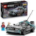 LEGO Speed Champions Geleceğe Dönüş’ten Zaman Makinesi 77256-9 Yaş ve Üzeri Çocuklar için Doktor Brown ve Marty McFly Minifigürleri İçeren Yaratıcı Oyuncak Yapım Seti, Hediye Fikri (357 Parça)