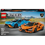 LEGO Speed Champions Lamborghini Revuelto ve Huracán STO 77238 – 10 Yaş ve Üzeri Çocuklar İçin Çift Model Araba, Detaylı Yarış Arabaları ve Sürücü Figürleriyle Oyun ve Sergileme Yapım Seti (607 Parça)