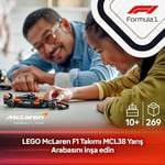 LEGO Speed Champions McLaren F1 Team MCL38 Yarış Arabası 77251 – 10 Yaş ve Üzeri Kız ve Erkek Çocukları ile Yetişkin Motorseverler için Sürücü Minifigürü İçeren Yapım ve Sergileme Seti (269 Parça)
