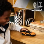 LEGO Speed Champions McLaren W1 Gerçek Süper Araba 77257 | 9 Yaş ve Üzeri Çocuklar için McLaren Kıyafetli Sürücü Figürü İçeren Oyuncak Yarış Arabası Yapım Seti, Hediye Fikri(287 Parça)