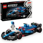 LEGO Speed Champions Visa Cash App RB VCARB 01 F1 Yarış Arabası 77246 | Yetişkinler için RB Kıyafeti ve Kanatlı Kask Giyen Sürücü Minifigürü İçeren Model Yapım Seti, Hediye Fikri (248 Parça)