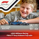 LEGO Speed Champions Williams Racing FW46 F1 Yarış Arabası 77249 – 10 Yaş ve Üzeri Kız ve Erkek Çocukları ile Yetişkin Motorseverler için Sürücü Minifigürü İçeren Yapım ve Sergileme Seti (263 Parça)