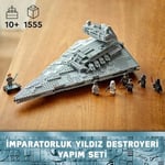 LEGO Star Wars™ İmparatorluk Yıldız Destroyeri 75394 – 10 Yaş ve Üzeri Çocuklar için Yıldız Gemisi Modeli İçeren Oyuncak Yapım Seti (1555 Parça)