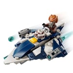 LEGO Star Wars: Klon Savaşları Plo Koon'un Jedi Starfighter Mikro Savaşçısı 75400-6 Yaş ve Üzeri Çocuklar için LEGO minifigür Kokpiti ve 2 Mermi Atıcı İçeren Yaratıcı Oyuncak Yapım Seti (89 Parça)