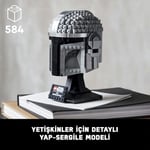 LEGO Star Wars™ Mandalorian™ Kaskı 75328 - Yetişkinler için Koleksiyonluk Sergileme Modeli Yapım Seti (584 Parça)