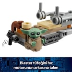 LEGO Star Wars Mandalorian ve Grogu’nun Hız Motoru 75436 | 6 Yaş ve Üzeri Çocuklar için Blaster Silahlı Mandalorian Minifigürü İçeren Oyuncak Yapım Seti, Hediye Fikri (58 Parça)