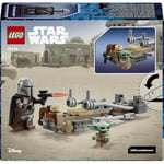 LEGO Star Wars Mandalorian ve Grogu’nun Hız Motoru 75436 | 6 Yaş ve Üzeri Çocuklar için Blaster Silahlı Mandalorian Minifigürü İçeren Oyuncak Yapım Seti, Hediye Fikri (58 Parça)