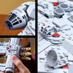 LEGO Star Wars Millennium Falcon 75375 – Star Wars Seven Yetişkin Kadınlar ve Erkekler için İnşa Edilebilen Koleksiyonluk Yaratıcı Starship Model Yapım Seti, Doğum Günü Hediyesi Fikri (921 Parça)