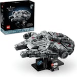 LEGO Star Wars Millennium Falcon 75375 – Star Wars Seven Yetişkin Kadınlar ve Erkekler için İnşa Edilebilen Koleksiyonluk Yaratıcı Starship Model Yapım Seti, Doğum Günü Hediyesi Fikri (921 Parça)