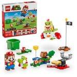 LEGO Super Mario İnteraktif LEGO Mario ile Maceralar 71439-6 Yaş ve Üzeri Kız ve Erkek Çocukları için Yoshi Oyuncağı ile Bowser Jr'ın Araba Seti, Oyun Severlere Doğum Günü Hediyesi Fikri (218 Parça)