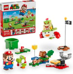 LEGO Super Mario İnteraktif LEGO Mario ile Maceralar 71439-6 Yaş ve Üzeri Kız ve Erkek Çocukları için Yoshi Oyuncağı ile Bowser Jr'ın Araba Seti, Oyun Severlere Doğum Günü Hediyesi Fikri (218 Parça)