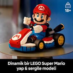LEGO Super Mario: Mario Kart – Mario ve Standard Kart 72037 | Yetişkinler için İnşa Edilebilen Mario Figürü İçeren Koleksiyonluk Sergileme Modeli Yapım Seti, Hediye Fikri (1972 Parça)