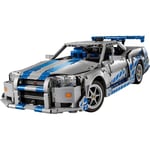LEGO Technic Daha Hızlı Daha Öfkeli Nissan Skyline GT-R (R34) Araba 42210 - Yetişkinler için Dekoratif Araba Modeli Yapım Seti, Doğum Günü Hediyesi (1410 Parça)