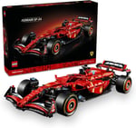 LEGO Technic Ferrari SF–24 F1 Araba 42207 – Yetişkinler için 1:8 Ölçekli V6 Motor, Vites Kutusu, Direksiyon ve DRS içeren Koleksiyonluk Yarış Arabası Modeli Yapım Seti, Hediye Fikri (1361 Parça)