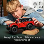 LEGO Technic Ford Bronco SUV 42213 | 9 Yaş ve Üzeri Çocuklar için İkonik Detaylar İçeren Oyuncak Yapım Seti, Hediye Fikri (943 Parça)
