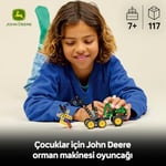 LEGO Technic John Deere 1470H Tekerlekli Orman Makinesi 42218 | 7 Yaş ve Üzeri Kız ve Erkek Çocuklar için Çalışan Kepçe ve Kütük İçeren Oyuncak Yapım Seti, Hediye Fikri (117 Parça)