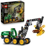 LEGO Technic John Deere 1470H Tekerlekli Orman Makinesi 42218 | 7 Yaş ve Üzeri Kız ve Erkek Çocuklar için Çalışan Kepçe ve Kütük İçeren Oyuncak Yapım Seti, Hediye Fikri (117 Parça)