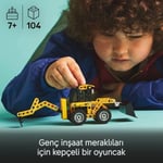 LEGO Technic Kazıcı Yükleyici 42197 – 7 Yaş ve Üzeri Kız ve Erkek Çocukları için Arka Kazıcı, Kepçe ve Dengeleyici İçeren Yapım Seti, Hediye Fikri (104 Parça)