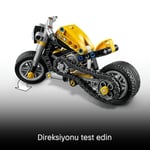 LEGO Technic Sarı Motosiklet 42225 | 7 Yaş ve Üzeri Çocuklar için Direksiyon İçeren Oyuncak Yapım Seti, Hediye Fikri (151 Parça)