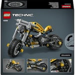 LEGO Technic Sarı Motosiklet 42225 | 7 Yaş ve Üzeri Çocuklar için Direksiyon İçeren Oyuncak Yapım Seti, Hediye Fikri (151 Parça)