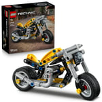 LEGO Technic Sarı Motosiklet 42225 | 7 Yaş ve Üzeri Çocuklar için Direksiyon İçeren Oyuncak Yapım Seti, Hediye Fikri (151 Parça)