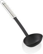 Leifheit Kepçe 32 cm naylon Sterling serisi, paslanmaz çelik ve naylondan çorba kepçesi, çiziksiz pişirmek için, oval saplı ve pratik asma halkalı, sos kaşığ - Seçenekler: Kepçe, Sebze kaşığı, spatula
