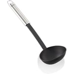 Leifheit Kepçe 32 cm naylon Sterling serisi, paslanmaz çelik ve naylondan çorba kepçesi, çiziksiz pişirmek için, oval saplı ve pratik asma halkalı, sos kaşığ - Seçenekler: Kepçe, Sebze kaşığı, spatula