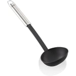 Leifheit Kepçe 32 cm naylon Sterling serisi, paslanmaz çelik ve naylondan çorba kepçesi, çiziksiz pişirmek için, oval saplı ve pratik asma halkalı, sos kaşığ - Seçenekler: Kepçe, Sebze kaşığı, spatula