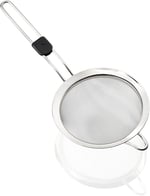 Leifheit Proline Süzgeç 16 Cm | Sağlam paslanmaz çelik, güvenli başparmak girintili ince sap, asma halkası, mutfakta süzmek ve süzmek için ideal - Seçenekler: Modern, 7,5 cm ProLine